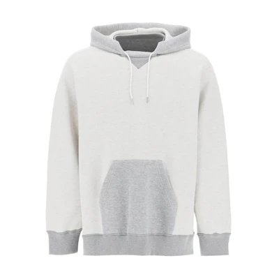 Sacai Colorblock Pullover Hoodie Long Sleeve White 24-03367M101