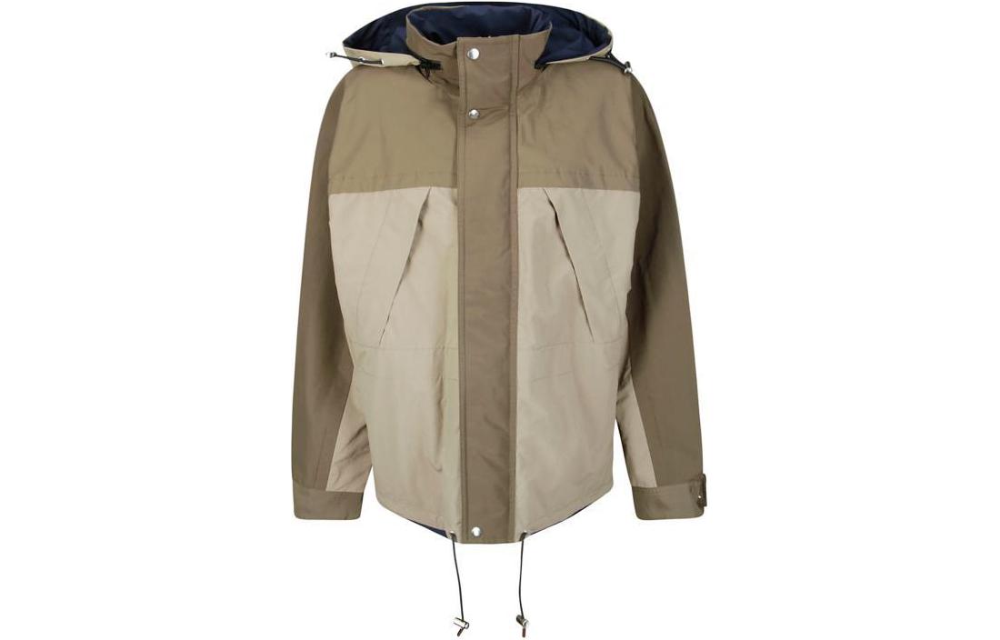 Sacai Colorblock Zip-Up Hoodie Jacket Brown 23-03139M-651