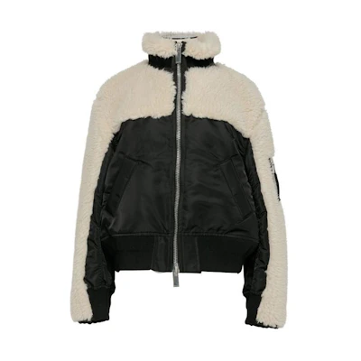 Sacai Colorblock Zip-Up Jacket Black 23-07012-022