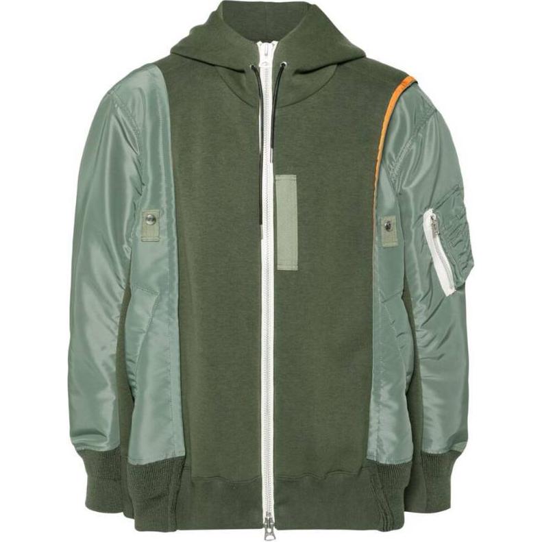 Sacai Colorblock Zip Hoodie Jacket Blue 24-03454M840