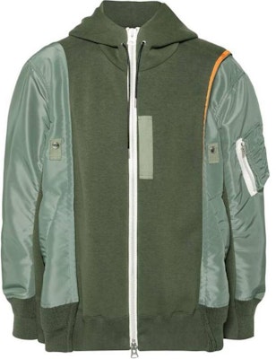 Sacai Colorblock Zip Hoodie Jacket Blue 24-03454M840 Buy Sacai Colorblock Zip Hoodie Jacket Blue 24-03454M840