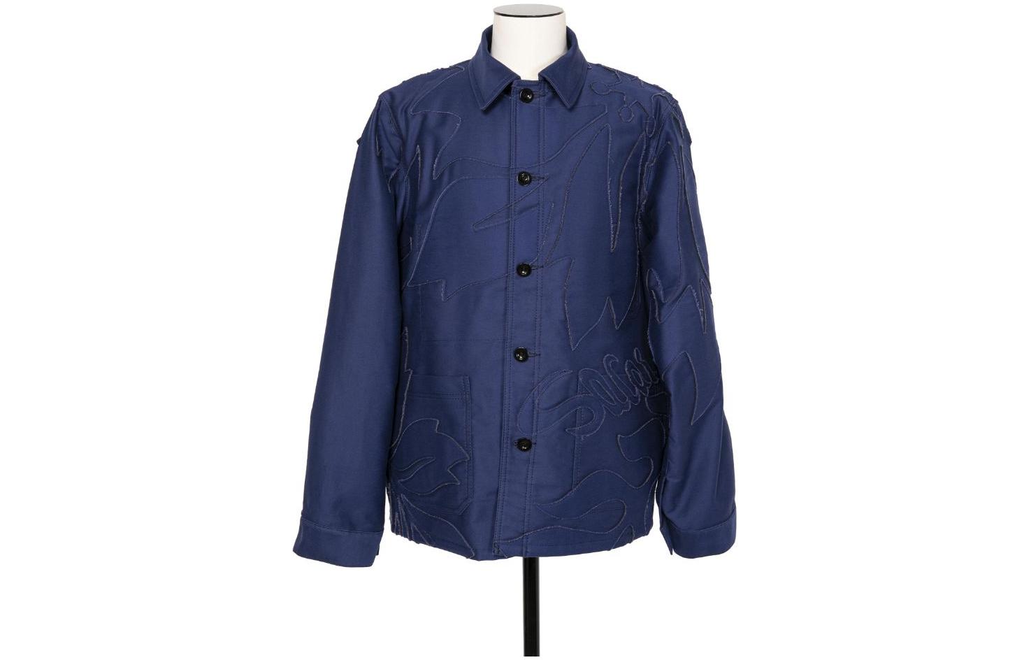 Sacai Embroidered Patchwork Jacket Blue 24-03304M-401