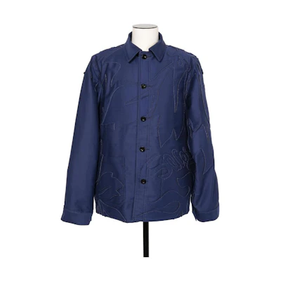 Sacai Embroidered Patchwork Jacket Blue 24-03304M-401