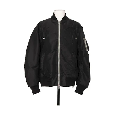 Sacai Embroidered Trim Zipper Long Sleeve Jacket Black Men’s 24-03319M-001