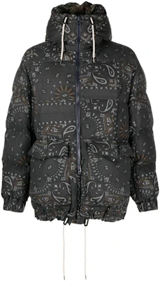 Sacai Full-Zip Hooded Jacket with All-Over Print Dark Grey 23-03149M301 Order Sacai Full-Zip Hooded Jacket with All-Over Print Dark Grey 23-03149M301