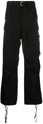 サカイ FW20 サイドポケット ドローストリング カジュアルパンツ ブラック 20-02326M Order サカイ FW20 サイドポケット ドローストリング カジュアルパンツ ブラック 20-02326M