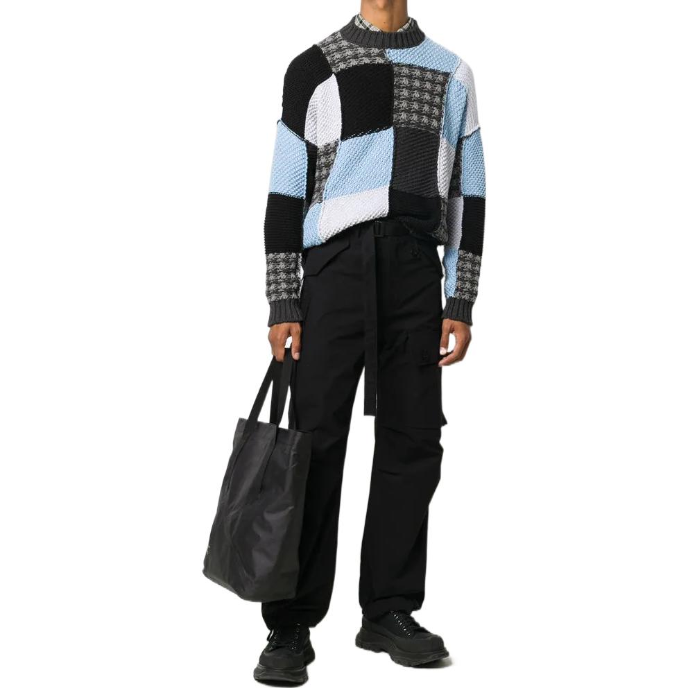 Lookbook サカイ FW20 サイドポケット ドローストリング カジュアルパンツ ブラック 20-02326M