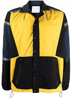 Sacai FW21 Colorblock Hooded Jacket Mens Yellow Blue 02-655M-688 Sacai FW21 Colorblock Hooded Jacket Mens Yellow Blue 02-655M-688