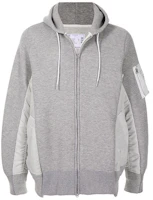 Sacai FW21 Contrast Panel Zip Hoodie Jacket Men’s Grey SC-M036381 Sacai FW21 Contrast Panel Zip Hoodie Jacket Men’s Grey SC-M036381