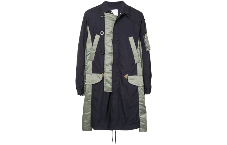 Sacai FW21 Deconstructed Design Jacket Black SCM035-212