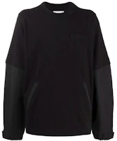 Sacai FW21 Layered Cotton Pullover Sweatshirt Men’s Black 21-02588 Sacai FW21 Layered Cotton Pullover Sweatshirt Men’s Black 21-02588