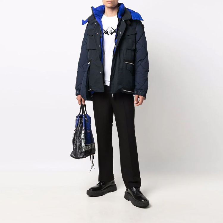 Purchase Sacai FW21 标志印花长袖休闲T恤 白色 210287S-102