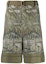 Order サカイ FW21 マルチカラービーチプリントショーツ グリーン 20-02195M
