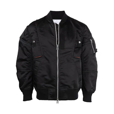 Sacai FW21 Reversible Bomber Jacket Black 02581M-001