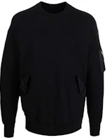 Sacai FW21 Solid Color Crewneck Pullover Sweatshirt Black 21-02639 Sacai FW21 Solid Color Crewneck Pullover Sweatshirt Black 21-02639