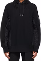 Sacai FW21 Solid Color Side Panel Pullover Hoodie Black SCM-033-002 Sacai FW21 Solid Color Side Panel Pullover Hoodie Black SCM-033-002