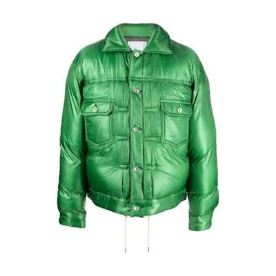 Sacai FW22 Single-Breasted Oversized Jacket Green Outerwear 22-02899MPN551