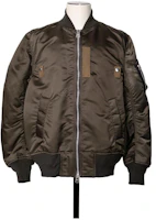 Sacai FW23 Color-Block Trim Zip-Up Jacket Brown SCM-051-531 Sacai FW23 Color-Block Trim Zip-Up Jacket Brown SCM-051-531
