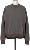 Sacai FW23 Colorblock Crewneck Pullover Sweatshirt Gray Taupe SCM-068-550 Sacai FW23 Colorblock Crewneck Pullover Sweatshirt Gray Taupe SCM-068-550