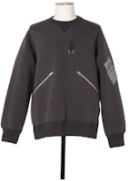 Sacai FW23 Colorblock Crewneck Pullover Sweatshirt - Gray. 23-03174M-326 Sacai FW23 Colorblock Crewneck Pullover Sweatshirt - Gray. 23-03174M-326