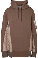 Sacai FW23 Colorblock Drawstring Hoodie Brown Long Sleeve SCM-057-640 Sacai FW23 Colorblock Drawstring Hoodie Brown Long Sleeve SCM-057-640