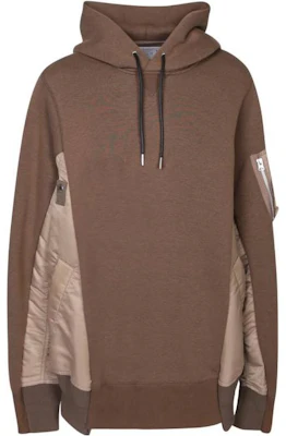 Sacai FW23 Colorblock Drawstring Hoodie Brown Long Sleeve SCM-057-640 Buy Sacai FW23 Colorblock Drawstring Hoodie Brown Long Sleeve SCM-057-640