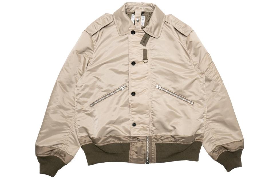 Sacai FW23 Contrast Trim Button-Up Jacket Brown Male 23-03164BE