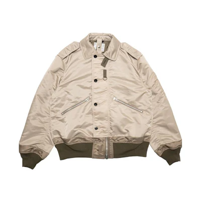 Sacai FW23 Contrast Trim Button-Up Jacket Brown Male 23-03164BE