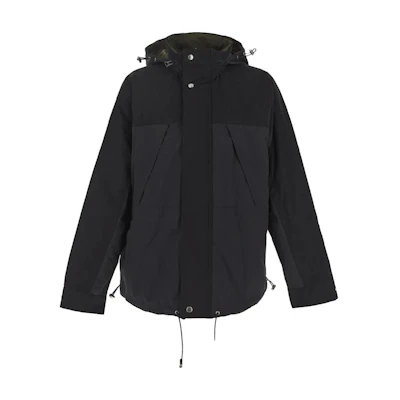 Sacai FW23 Reversible Long-Sleeve Hooded Jacket Black 03-139M-001