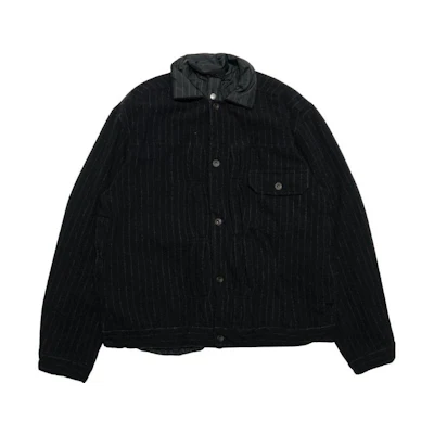 Sacai FW23 Reversible Striped Comfort Jacket Navy Blue Men’s Casualwear 23-03192NVY