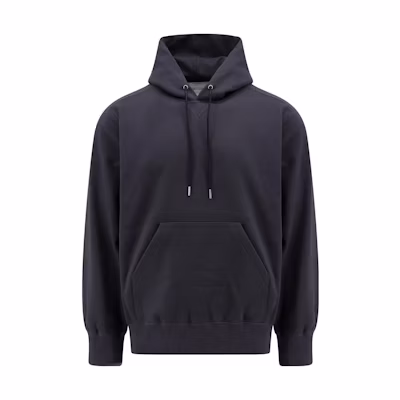 Sacai FW23 Solid Color Hoodie Pullover Sweatshirt Gray SCM070326