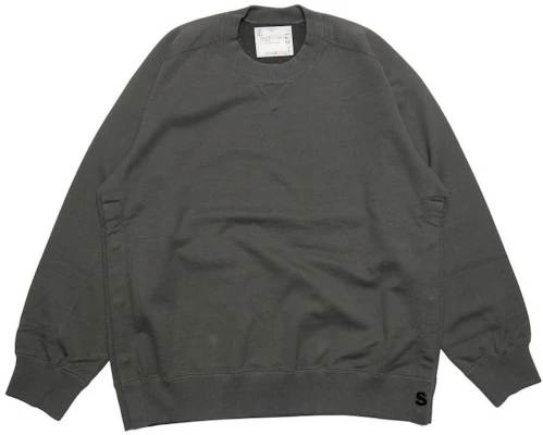 Sacai FW23 固体灰色圆领套头衫 SCM-071GY Buy Sacai FW23 固体灰色圆领套头衫 SCM-071GY