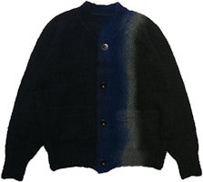 Sacai FW23 Tie-Dye Casual Cardigan Sweater Men’s Black 23-03167BK Sacai FW23 Tie-Dye Casual Cardigan Sweater Men’s Black 23-03167BK