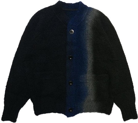 サカイ FW23 タイダイカジュアルカーディガンセーター メンズ ブラック 23-03167BK Order サカイ FW23 タイダイカジュアルカーディガンセーター メンズ ブラック 23-03167BK