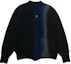 Order サカイ FW23 タイダイカジュアルカーディガンセーター メンズ ブラック 23-03167BK