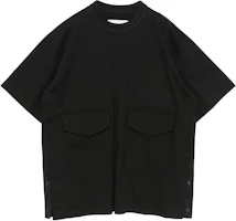 Lookbook Sacai FW24 寬鬆純棉短袖T恤 黑色上衣 24-03470M-001