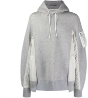 Sacai Multicolor Pullover Hoodie with Drawstring Men’s Grey SCM033FN-381 Sacai Multicolor Pullover Hoodie with Drawstring Men’s Grey SCM033FN-381