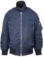 Sacai Navy Blue Long Sleeve Jacket with Zip Pocket Unisex SCM-011 Sacai Navy Blue Long Sleeve Jacket with Zip Pocket Unisex SCM-011