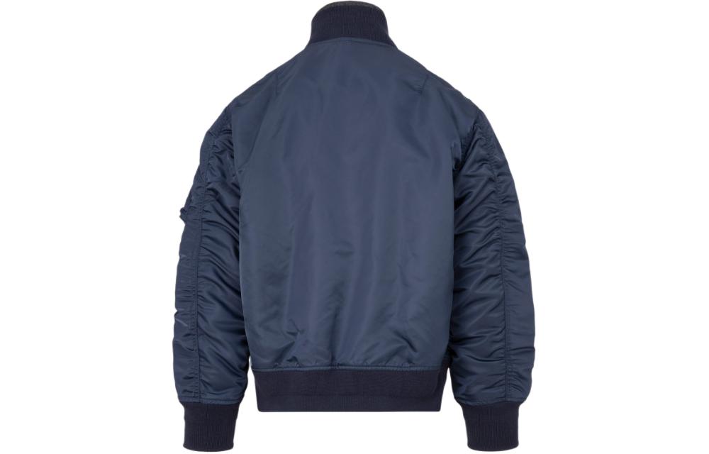 Lookbook サカイ ネイビーブルー 長袖ジャケット ジップポケット付き ユニセックス SCM-011