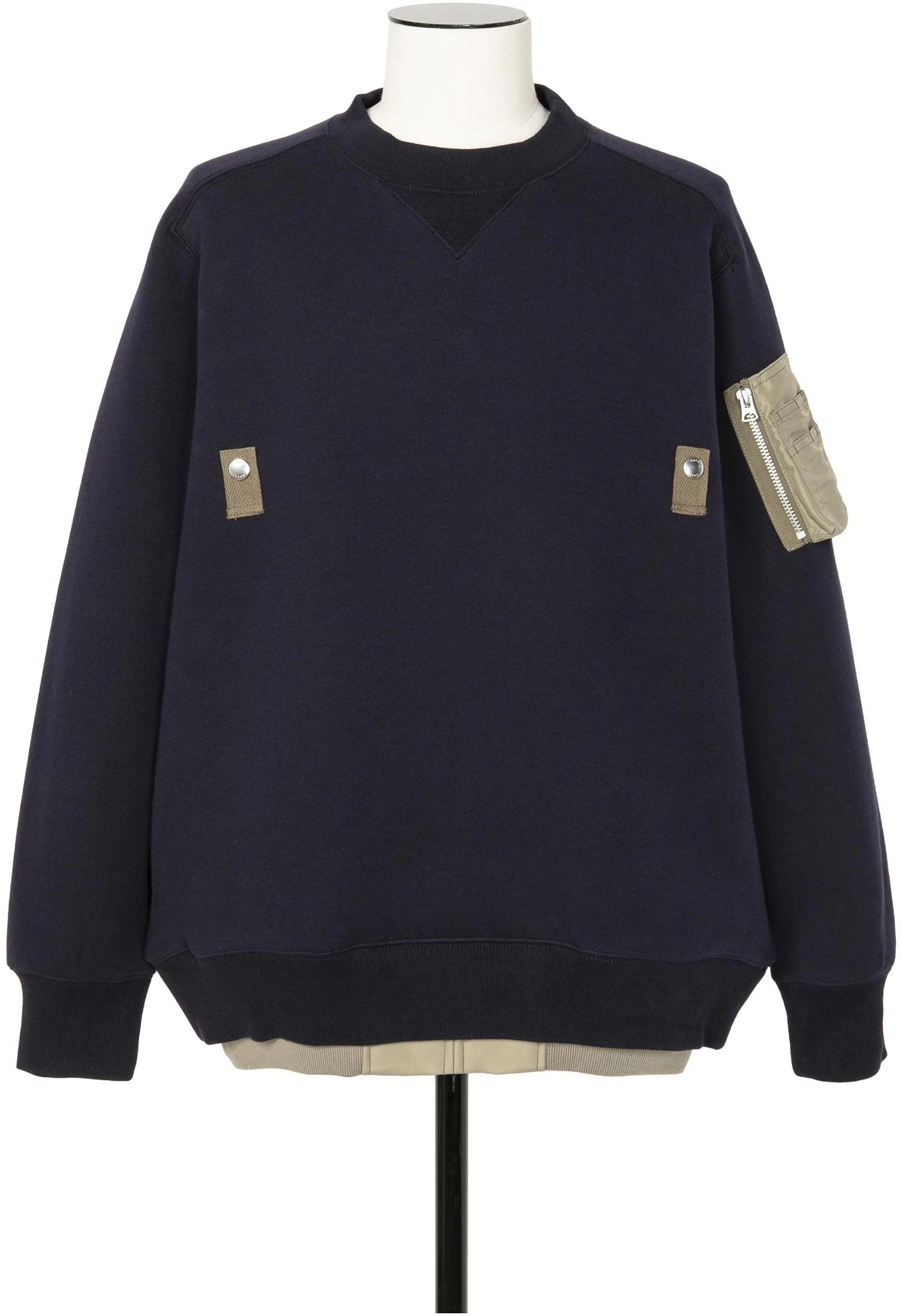 sacai-navy-blue-patchwork-pullover-crewneck-sweatshirt-24-03336-m-201
