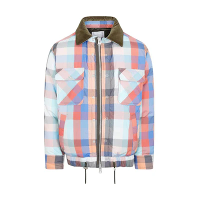 Sacai Plaid Zip-Up Pocket Long-Sleeve Jacket Multicolor Men’s 22-02835M