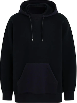 Sacai Pullover Hoodie Solid Color Black 24-03367M-001 Buy Sacai Pullover Hoodie Solid Color Black 24-03367M-001