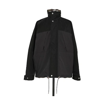 Sacai Reversible Patchwork Stand Collar Jacket Black 23-03139M-001