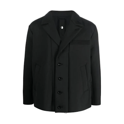Sacai Single-Breasted Jacket Black 23-03118M-001
