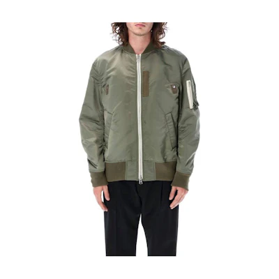 Sacai Solid Color Baseball Collar Jacket Long Sleeve 23-ASCM051N501