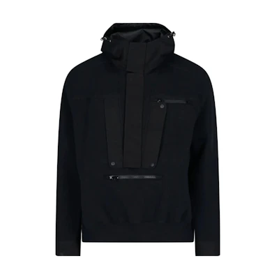 Sacai Solid Color Hooded Jacket Black 22-02730M-001