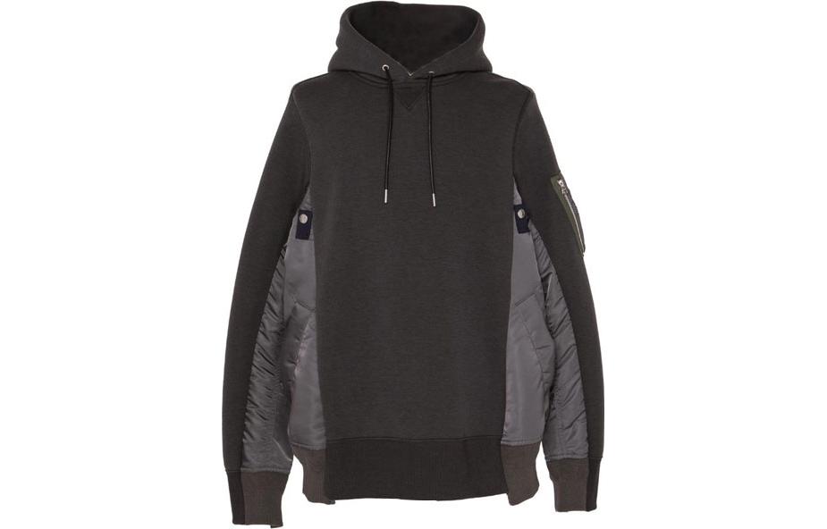 Sacai Solid Pullover Sweatshirt Grey SC-M057339