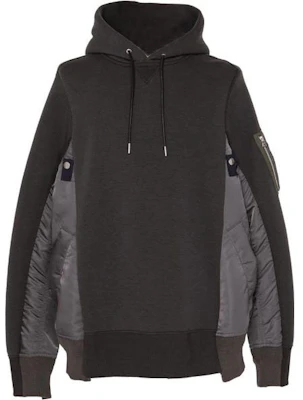 Sacai Solid Pullover Sweatshirt Kelabu SC-M057339 Buy Sacai Solid Pullover Sweatshirt Kelabu SC-M057339