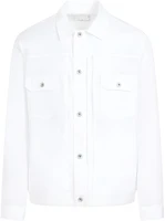 Sacai Solid White Button-Up Long Sleeve Jacket 24-03364M-151 Sacai Solid White Button-Up Long Sleeve Jacket 24-03364M-151