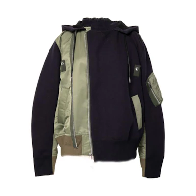 Sacai Spliced Hooded Jacket 23-06872-501